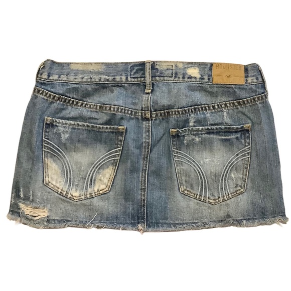 Denim Hollister Mini Skirt - Picture 2 of 7